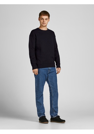 Jack & Jones Jack&Jones Bisiklet Yaka Siyah Erkek Sweatshirt 12208182 Siyah