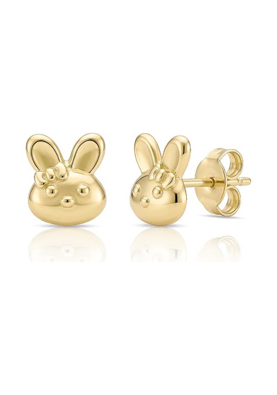Bunny Altın Çocuk Küpe Sarı