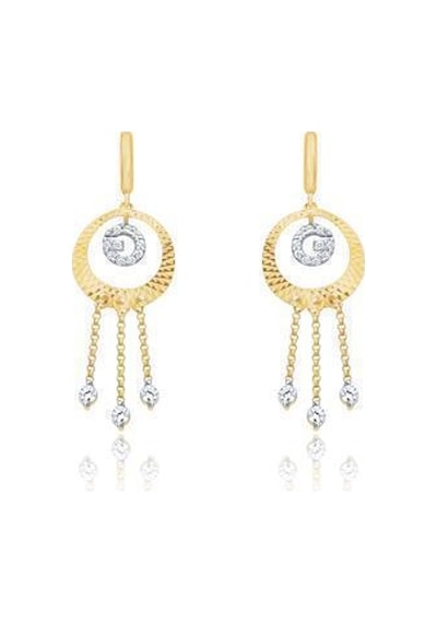Gülaylar - Altın 14 Ayar Sallantılı Küpe N11.12345