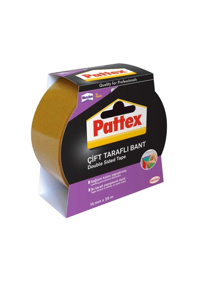 Pattex (alman Markası) Çift Taraflı Bant 38x25 Metre Universal