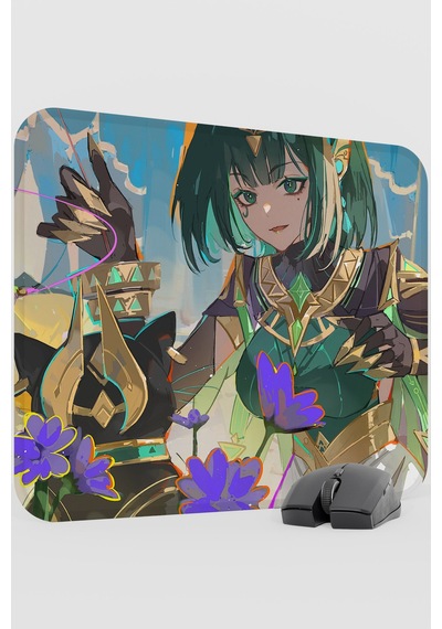 Nefer Genshin Impact Anime Oyuncu V3 - 48x40 Xl Gaming Mouse Pad Fare Altlığı