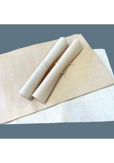 Full Vejetal Vaketa Parça Deri, A3- 29,7x42 Cm Deri Hobi İçin Desene Ve Boyamaya Uygun Hakiki Deri 001