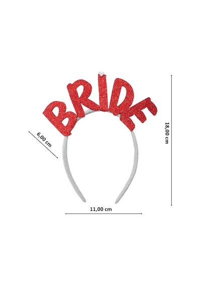 Bride Taç. Kırmızı
