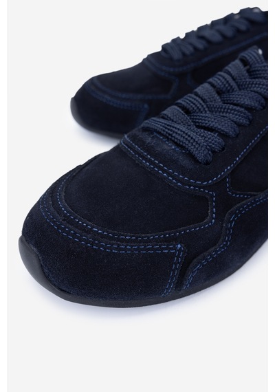 Valmenti Kadın Hakiki Deri Lacivert Süet Sneakers & Spor Ayakkabı 1122 2665 Bn Ayk Y25 Lacı Suet Lacivert