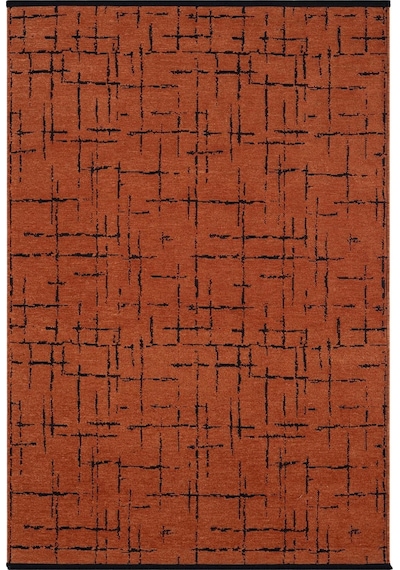 Çam Halı Bodrum Bdr 118 Kiremit Özel Latex Kaymaz Tabanlı Kilim