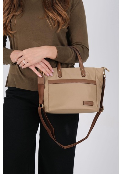 Silver Polo Sp1214 Kadın El Çantası Saten Vizon-camel
