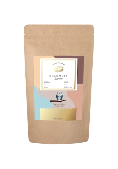 Tawny Coffee Colombia Supremo Çekirdek Filtre Kahve 250G