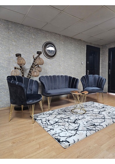 Zafir Gold Kaplama Tel Ayak Papatya Çay Seti Koltuk Takımı , Balkon, Salon, Ofis, Cafe Koltuk Takımı Füme Zafir Gold Kaplama Tel Ayak Papatya Çay Seti Koltuk Takımı , Balkon, Salon, Ofis, Cafe Koltuk Takımı Füme