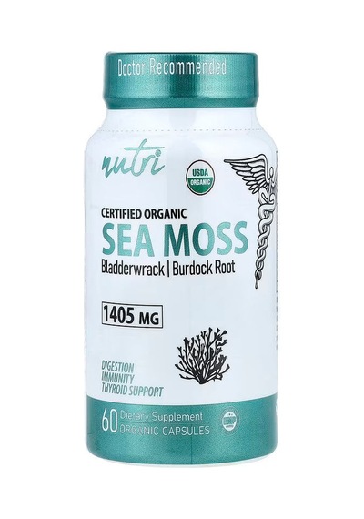 Nutri, Organic Sea Moss Greens & Superfoods 60 Organic Capsules