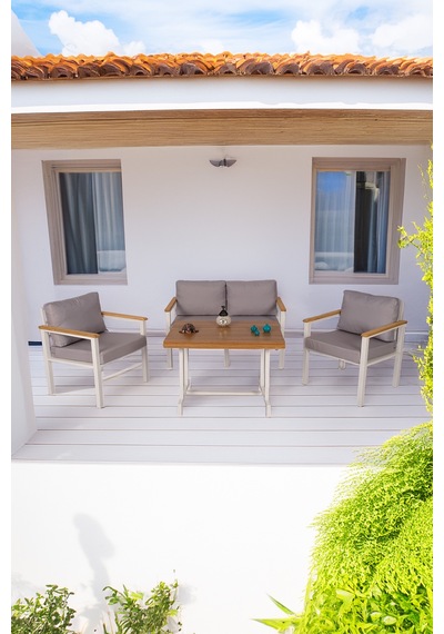Neokas Balkon Mobilyası, Bahçe Takımı, 1+1+2+masa, Kafe Koltuğu, Bekleme Alanı Koltuğu
