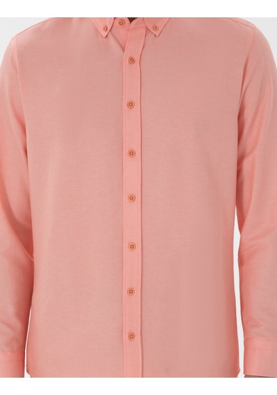 Pierre Cardin Erkek Mercan Gömlek Desenli 50304764-vr186 Mercan