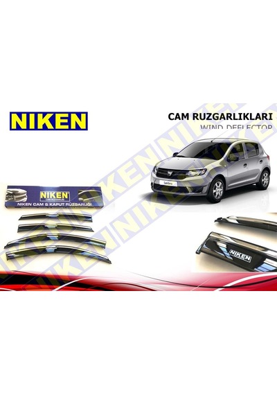 Dacia Sandero Cam Rüzgarlığı Kromlu 2013 Niken