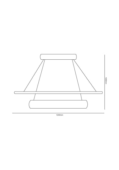 Tra34205 Eco 120X18 Cm Led Avize Sarkıt Long Drumbelt