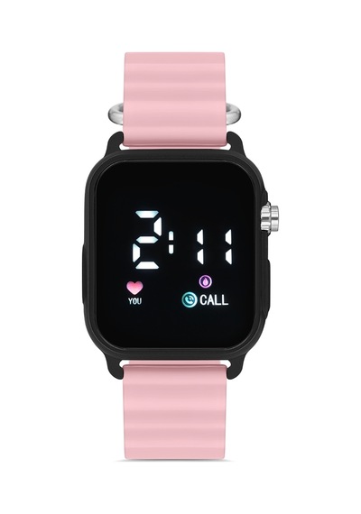 Aqua Di Polo Unisex Pembe Silikon Dijital Led Kol Saati Apwr033307
