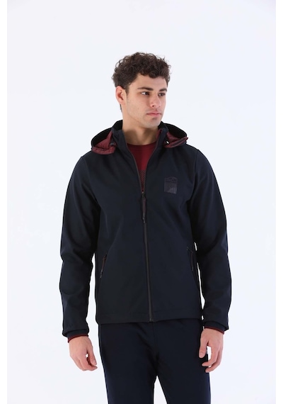 Maraton Sportswear Regular Erkek Kapşonlu Uzun Kol Outdoor Lacivert Ceket 20384 Lacivert