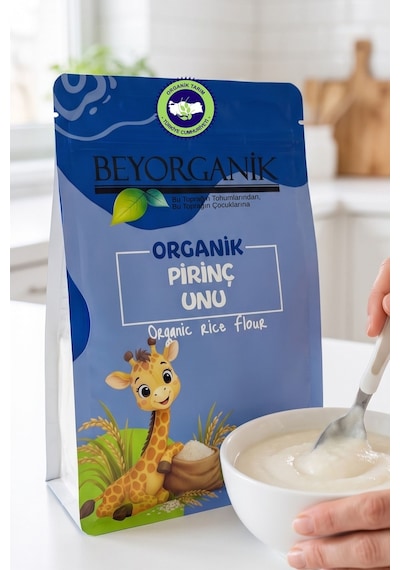 Beyorganik Organik Bebek Pirinç Unu 500 G
