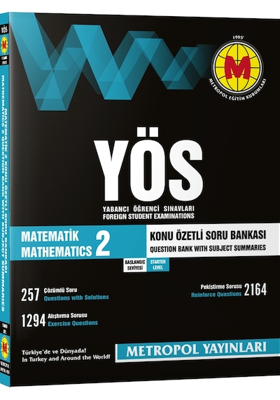 Yös Matematik-2 Konu Özetli Soru Bankası Başlangıç Seviyesi