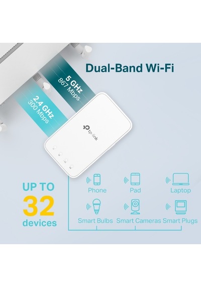 TP-Link RE300 AC1200 1200Mbps Mesh Kablosuz Menzil Genişletici