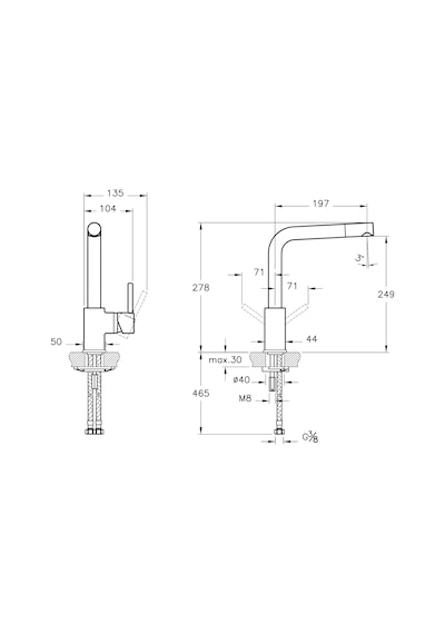 Artema Pure A42136 Eviye Bataryası Krom