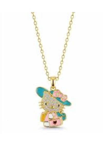 Beren Aksesuar Stainless Steel Hello Kitty Çelik Kolye Gold