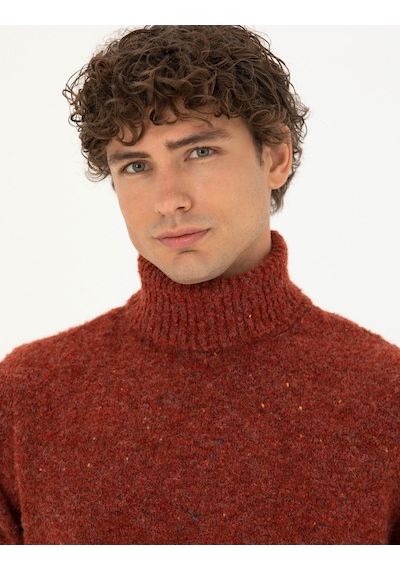 Pierre Cardin Erkek Kiremit Kazak /triko 50278103-vr031 Kiremit