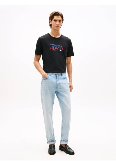 Tommy Hilfiger Mw0mw42369bds Brand Love Big Text Erkek Tişört Siyah