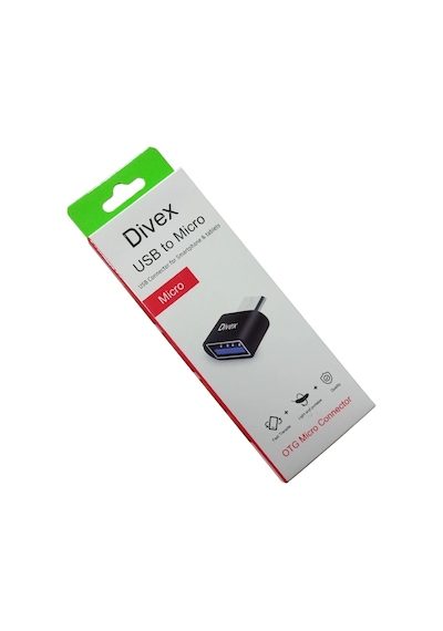 Divex Usb To Micro Otg Micro Konnektör Siyah Do-180