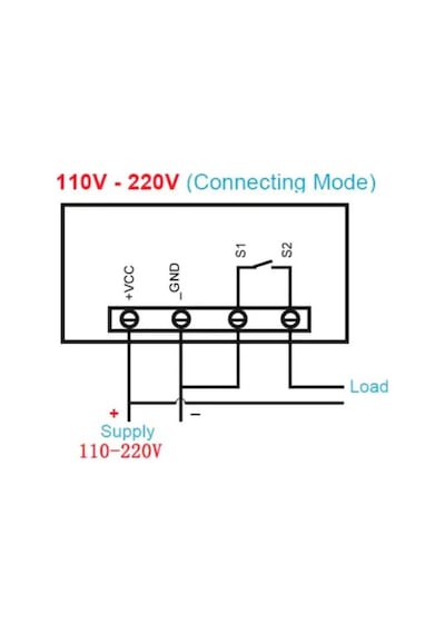 Rfkumanda-W3230 220V Ac Dijital Sıcaklık Kontrol Cihazı Led Ekran Termostat