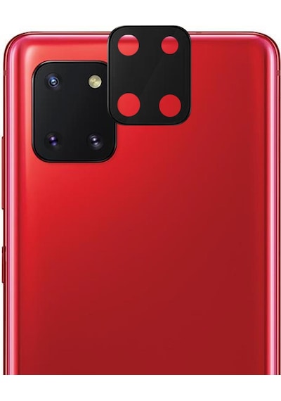 Microsonic Samsung Galaxy Uyumlu Note 10 Lite Kamera Lens Koruma Camı V2 Siyah