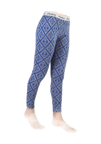 Woolona Venus Bottom Desenli Kadın Spor Tayt Blue
