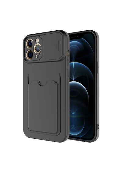 Apple Uyumlu iPhone 12 Pro Kılıf Zore Kartix Kartlık Bölmeli Kılıf