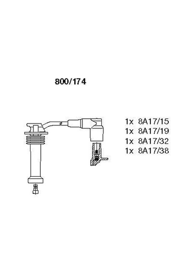 Bremı Buji Kablo Takımı Focus-cmax-fiesta-mondeo-bmax-mazda-volvo C30-s40-v50 98 1.4-1.6 Zetec