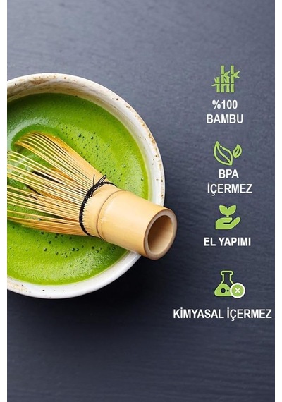 4lü Matcha Set Kase Kaşık Whisk Tutucu Bambu Whisk Çırpıcı Ve Bambu Kaşık Mt248 çok renkli