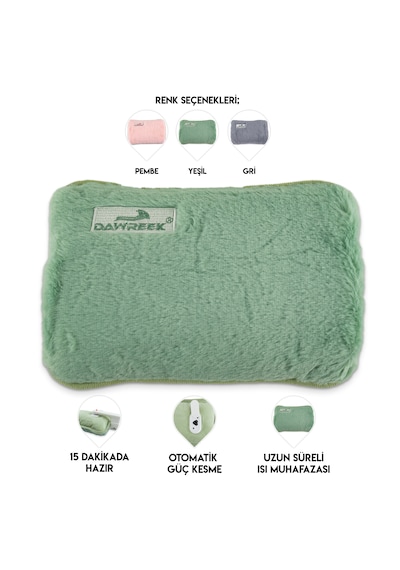 Dawreek Et01y Elektrikli Sıcak Su Torbası Green Açık Yeşil