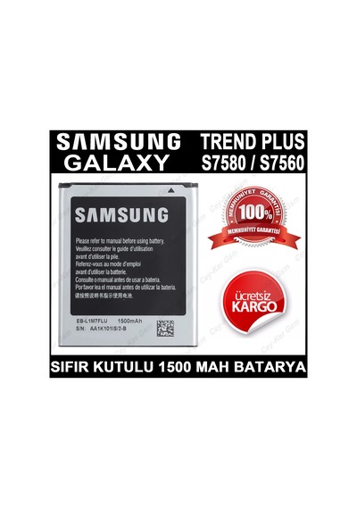 Samsung Uyumlu Galaxy Trend Plus Batarya Pil S7580