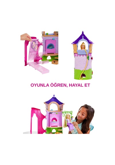 Disney Prensesi Rapunzel İn Kulesi Oyun Seti Masalsı Kule Ve Aksesuarlar