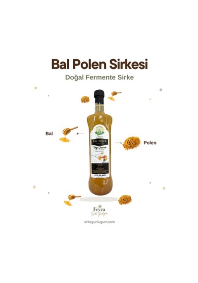 Sirke Günlüğüm Bal Polen Sirkesi 1 L