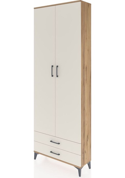 Arges Dolap 5 Raflı 2 Çekmeceli 2 Kapaklı 88x30x243 Çam-aytaşı Çam