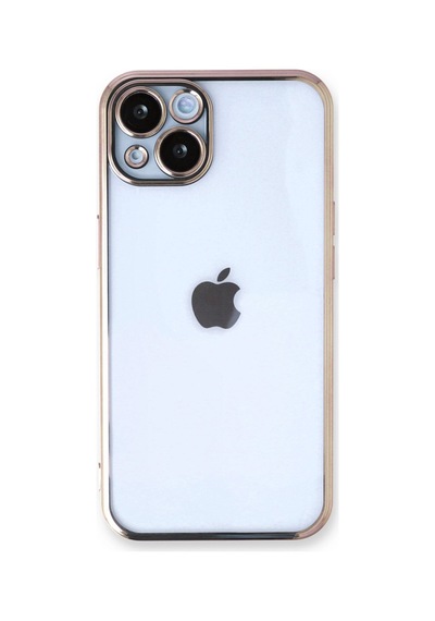 Apple iPhone Uyumlu 14 Kılıf Razer Lensli Silikon - Gold Bzsxx00 1