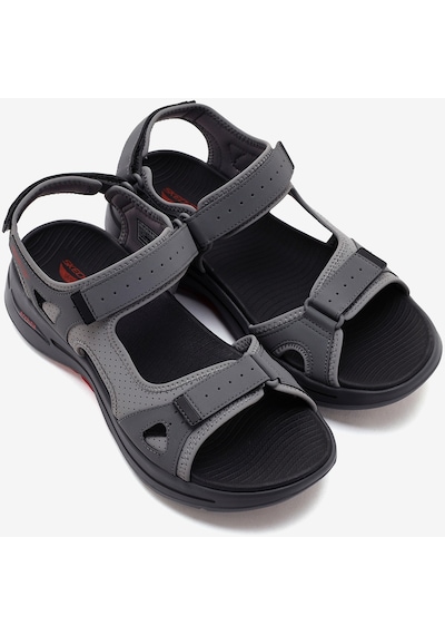 Skechers Go Walk Arch Fit Sandal - Mission İi Erkek Gri Sandalet 229064 Ccrd Gri