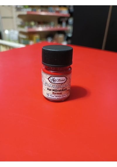 Koza Hat Mürekkebi Kırmızı Renk 25cc