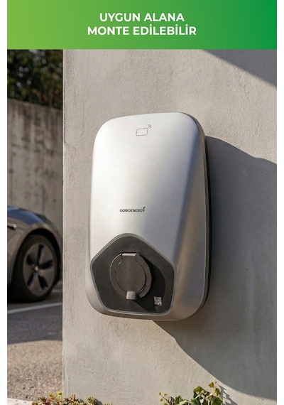 Goboenergy Bs31b Personal Elektrikli Araç Şarj İstasyonu / Type2 Soketli / Max. 32a - 22kw Ayarlanabilir 7kw - 11kw - 22kw