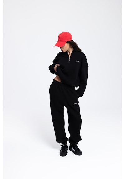 Mai Studıos Mai Studios Co. Ravel Fermuarlı Detay Eşofman Takım - Sıyah Siyah
