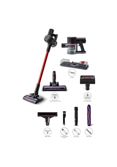 Karaca Clean Slim 3in1 Mop & Vacuum Kablosuz Şarjlı Dikey Süpürge