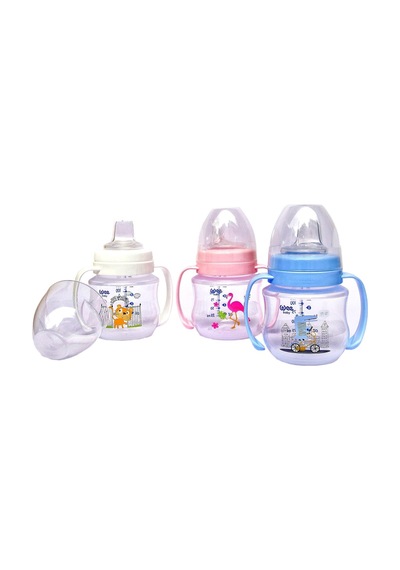 Wee Baby 8690797107536 Akıtmaz Kulplu Bardak, 125 Ml, Mavi Genel