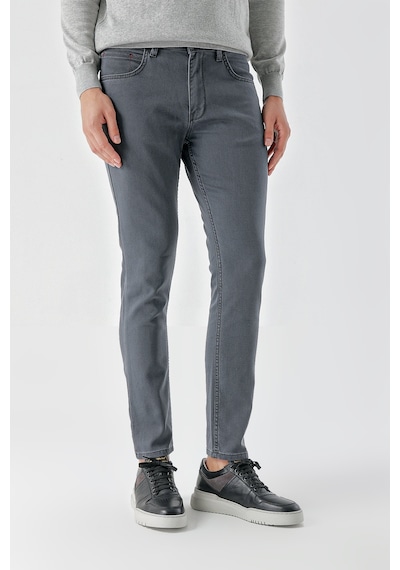 Morven Erkek Füme Mevsimlik Pamuk 5 Cep Slim Fit Jean Pantolon 24ms003012050 Füme