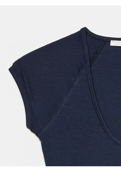 Dilvin 32894 V Yaka Fit T-shirt-k.lacivert