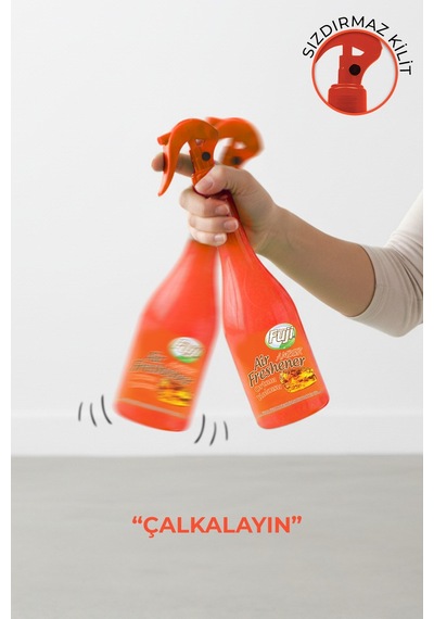Amber Oda Spreyi 400 Ml - 6'lı Eko Paket Air Freshener Neon Amber Oda Kokusu Amber