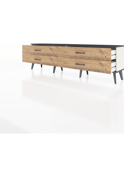 Arges Tv Ünitesi 4 Çekmeceli 176x30x51 Aytaşı-antrasit/çam Antrasıt/atlas Çam Arges Tv Ünitesi 4 Çekmeceli 176x30x51 Aytaşı-antrasit/çam Antrasıt/atlas Çam