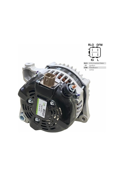 12v Alternatör Dinamo 100 A 4 Fiş Ig-l-rlo-fr- M Toyota Aurıs/corolla 1.4 D-4d 2007